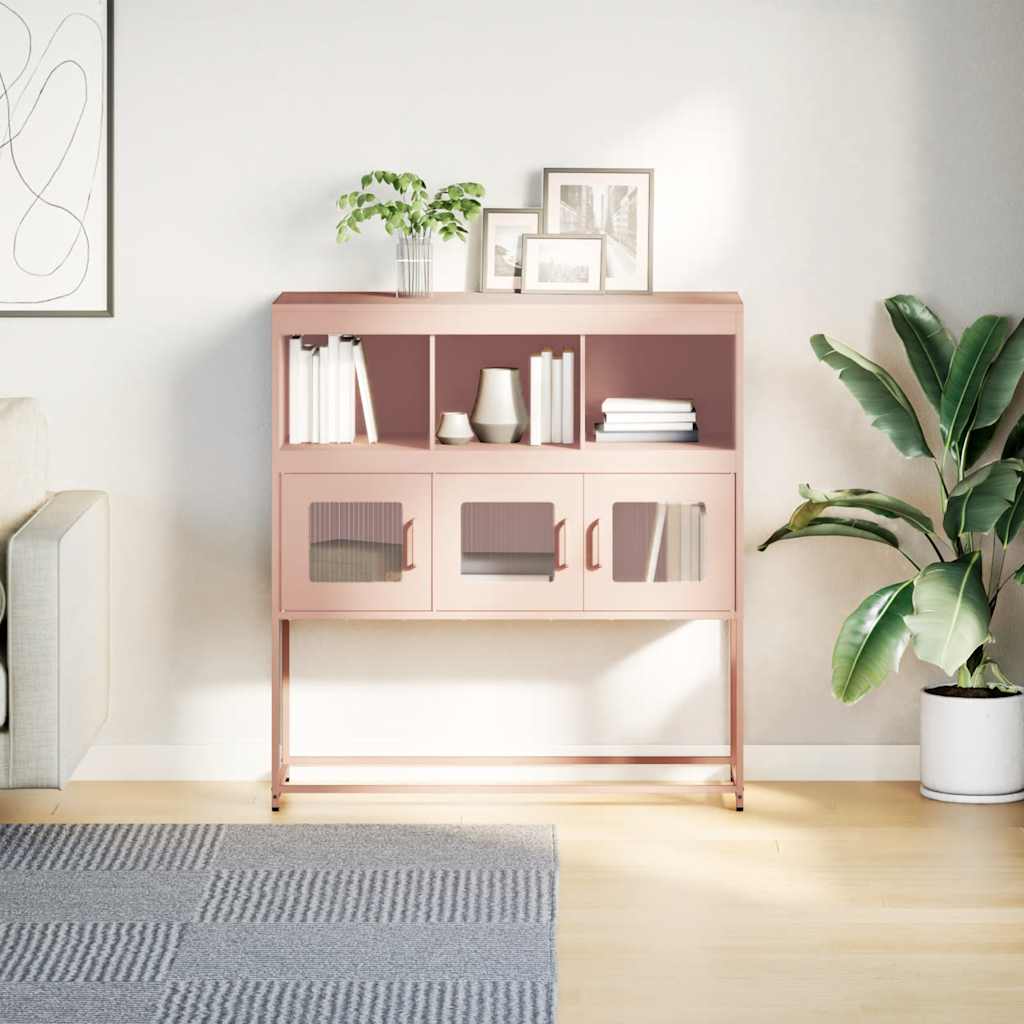 Skåp DIV. rosa 100,5x39x107 cm kallvalsat stål