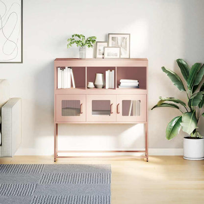 Skåp DIV. rosa 100,5x39x107 cm kallvalsat stål