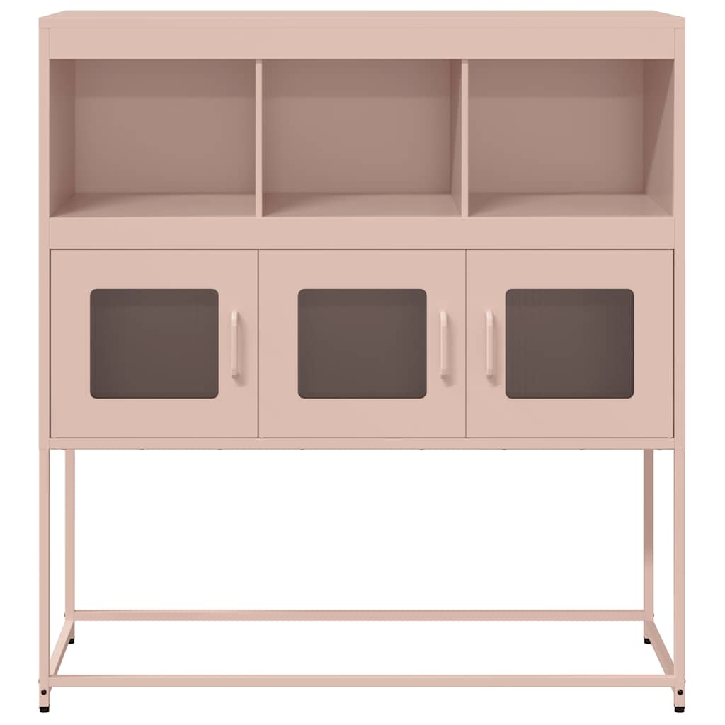 Skåp DIV. rosa 100,5x39x107 cm kallvalsat stål