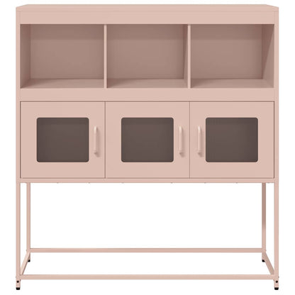 Skåp DIV. rosa 100,5x39x107 cm kallvalsat stål