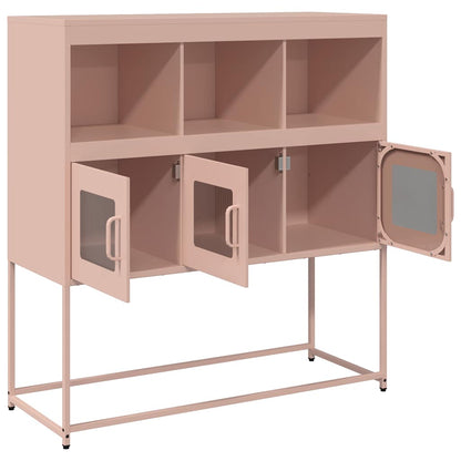 Skåp DIV. rosa 100,5x39x107 cm kallvalsat stål
