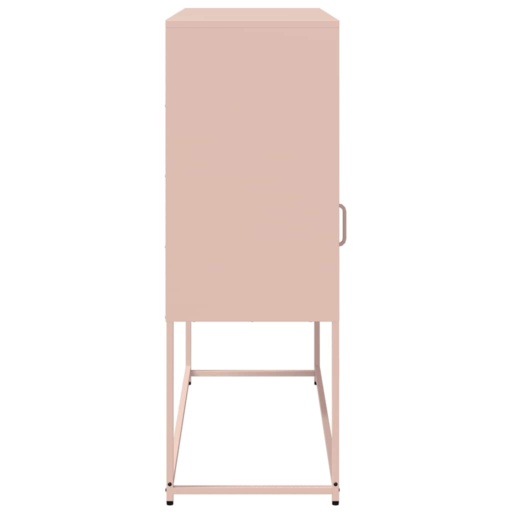 Skåp DIV. rosa 100,5x39x107 cm kallvalsat stål