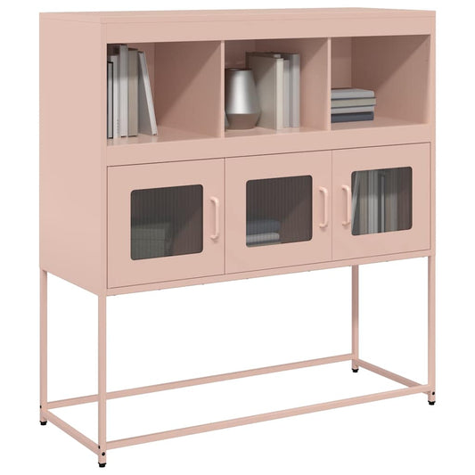 Skåp DIV. rosa 100,5x39x107 cm kallvalsat stål