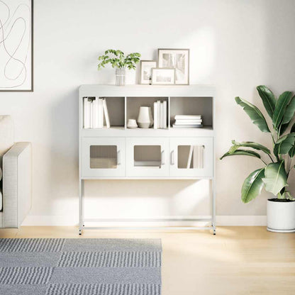 Skänk DIV. Vit 100,5x39x107 cm kallvalsat stål