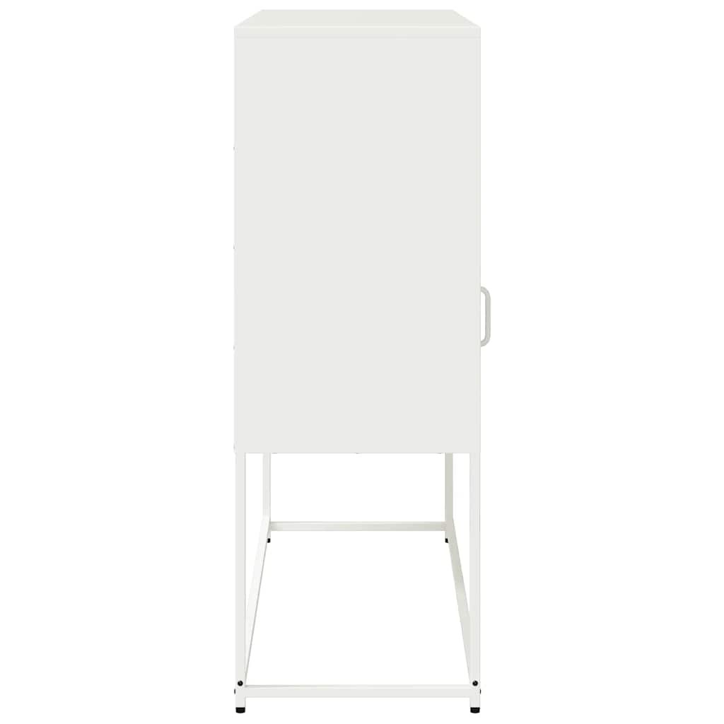 Skänk DIV. Vit 100,5x39x107 cm kallvalsat stål