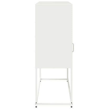 Skänk DIV. Vit 100,5x39x107 cm kallvalsat stål