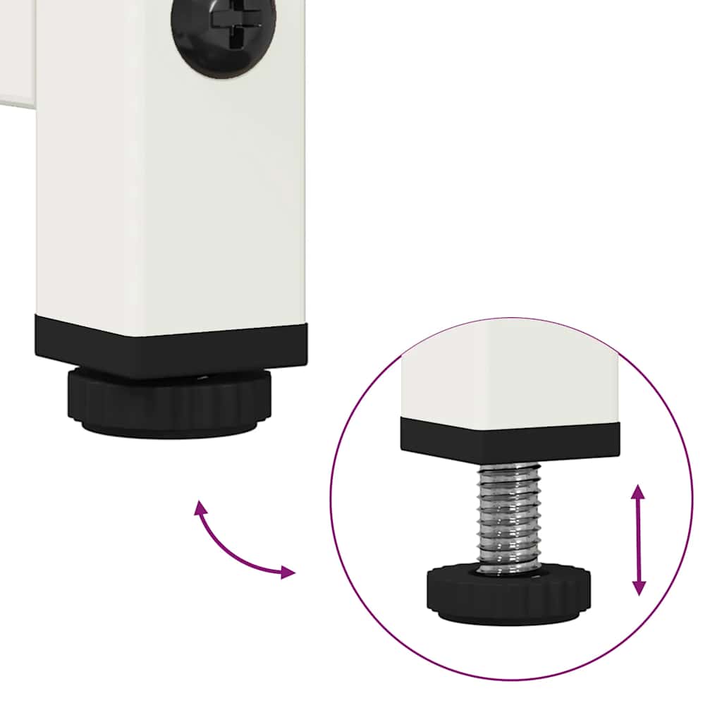 Skänk DIV. Vit 100,5x39x107 cm kallvalsat stål