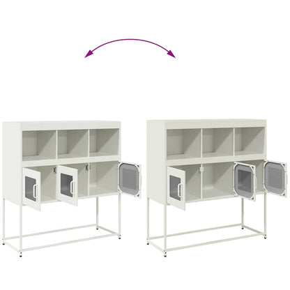 Skänk DIV. Vit 100,5x39x107 cm kallvalsat stål
