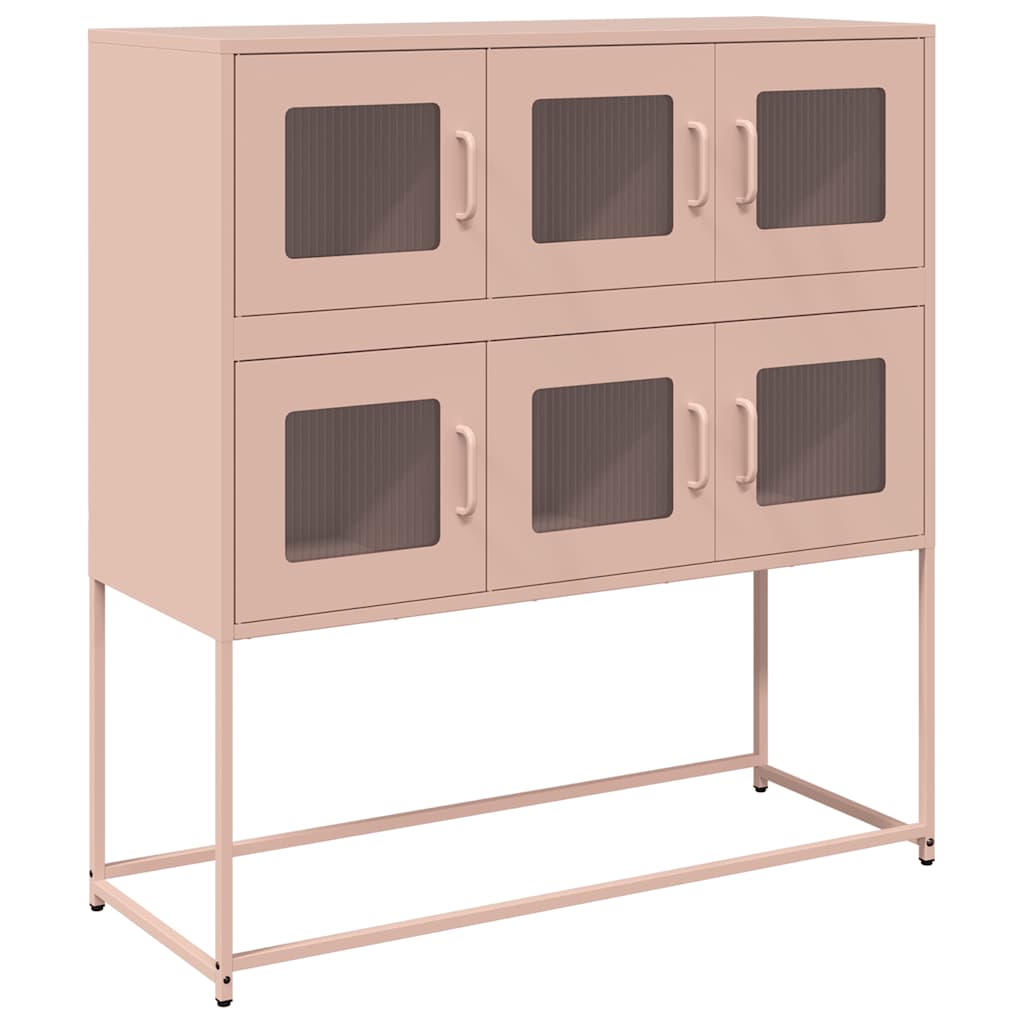 Skåp DIV. rosa 100,5x39x107 cm kallvalsat stål