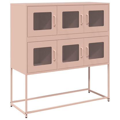Skåp DIV. rosa 100,5x39x107 cm kallvalsat stål