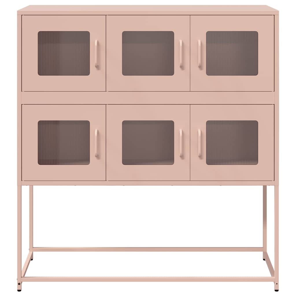 Skåp DIV. rosa 100,5x39x107 cm kallvalsat stål