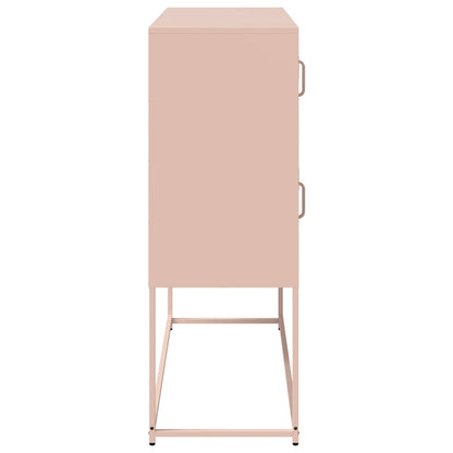 Skåp DIV. rosa 100,5x39x107 cm kallvalsat stål