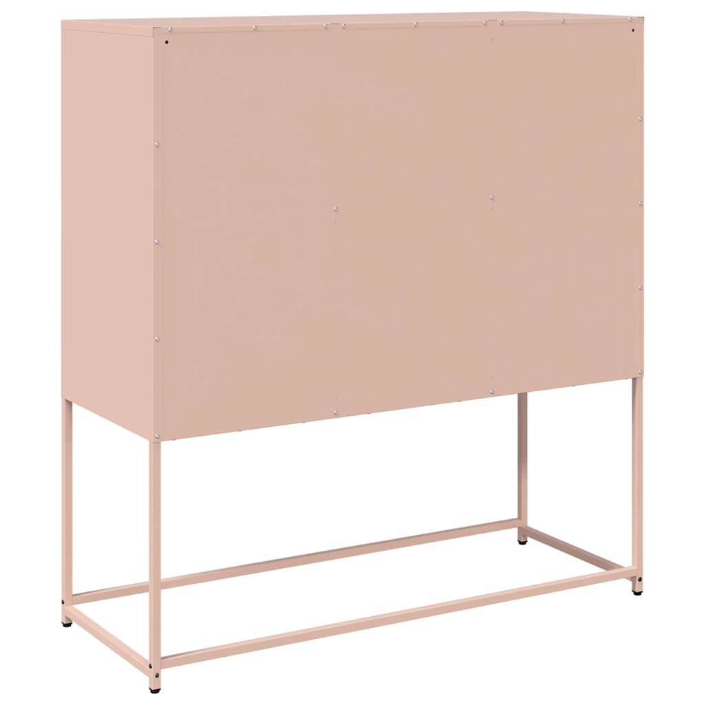 Skåp DIV. rosa 100,5x39x107 cm kallvalsat stål