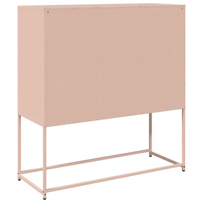 Skåp DIV. rosa 100,5x39x107 cm kallvalsat stål