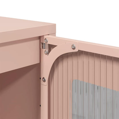 Skåp DIV. rosa 100,5x39x107 cm kallvalsat stål