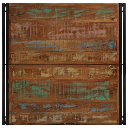 Soffbord Trä flerfärgat 100x100x35 cm massivt Trä återvunnet