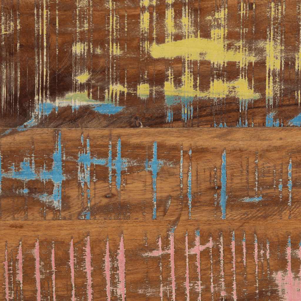 Soffbord Trä flerfärgat 90x50x38 cm massivt Trä återvunnet