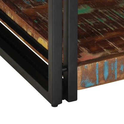 Soffbord Trä flerfärgat 90x50x38 cm massivt Trä återvunnet