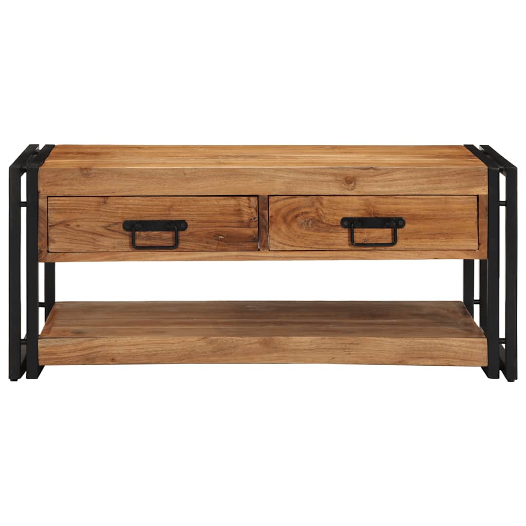 Soffbord Trä 90x50x38 cm massivt Trä akacia