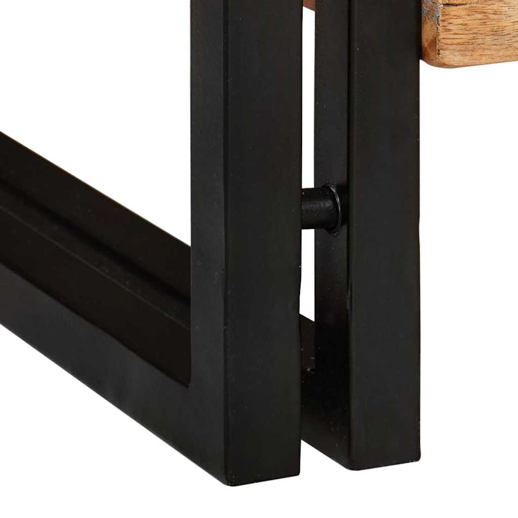 Skoställ Trä Skoskåp med hylla Brun 90 x 38 x 45 cm massivt återvunnet trä