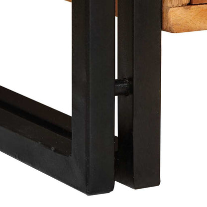 Skoställ Trä Skoskåp med hylla med dörr Brun 90 x 38 x 45 cm massivt akacia