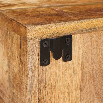 Sängbord 2 pcs Brun 35 x 33 x 48 cm Massivt mangoträ