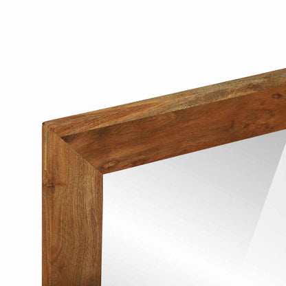 Badrumsspegel med hylla Brun 50 x 22 x 70 cm Massivt Trä Akacia
