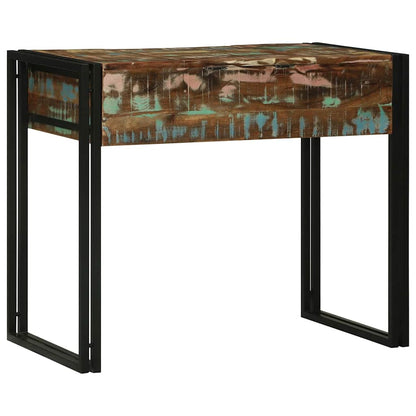 Sovrumsbordsbord Flerfärgsdesign Massivt återvunnet trä