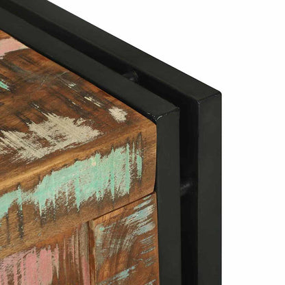 Förvaringsbänk Förvaringslåda Brun och Svart 40 x 40 x 40 cm Massivt akaciaträ