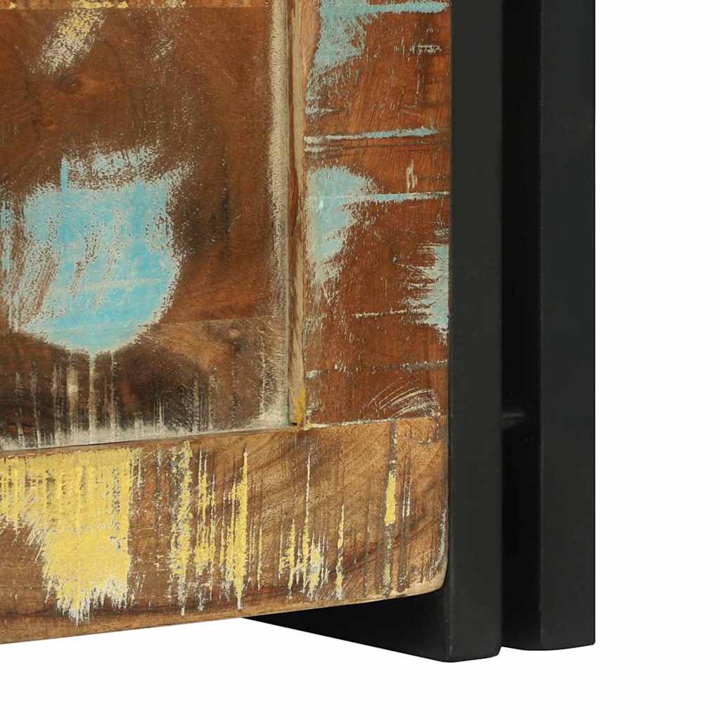 Förvaringsbänk Förvaringslåda Brun och Svart 40 x 40 x 40 cm Massivt akaciaträ