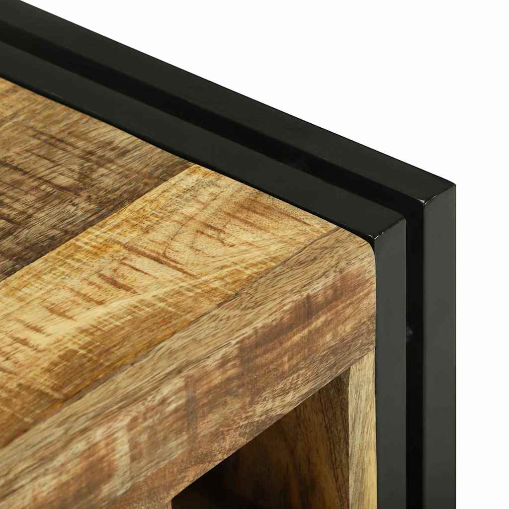 Vinställ Brun och svart 46 x 35 x 27.5 cm Massivt Mangoträ