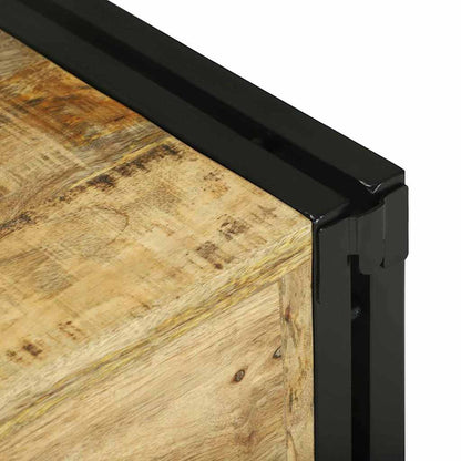 Vinställ Brun och svart 46 x 35 x 27.5 cm Massivt Mangoträ
