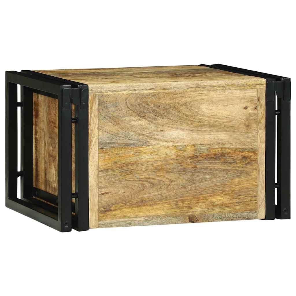 Vinställ Brun och svart 46 x 35 x 27.5 cm Massivt Mangoträ