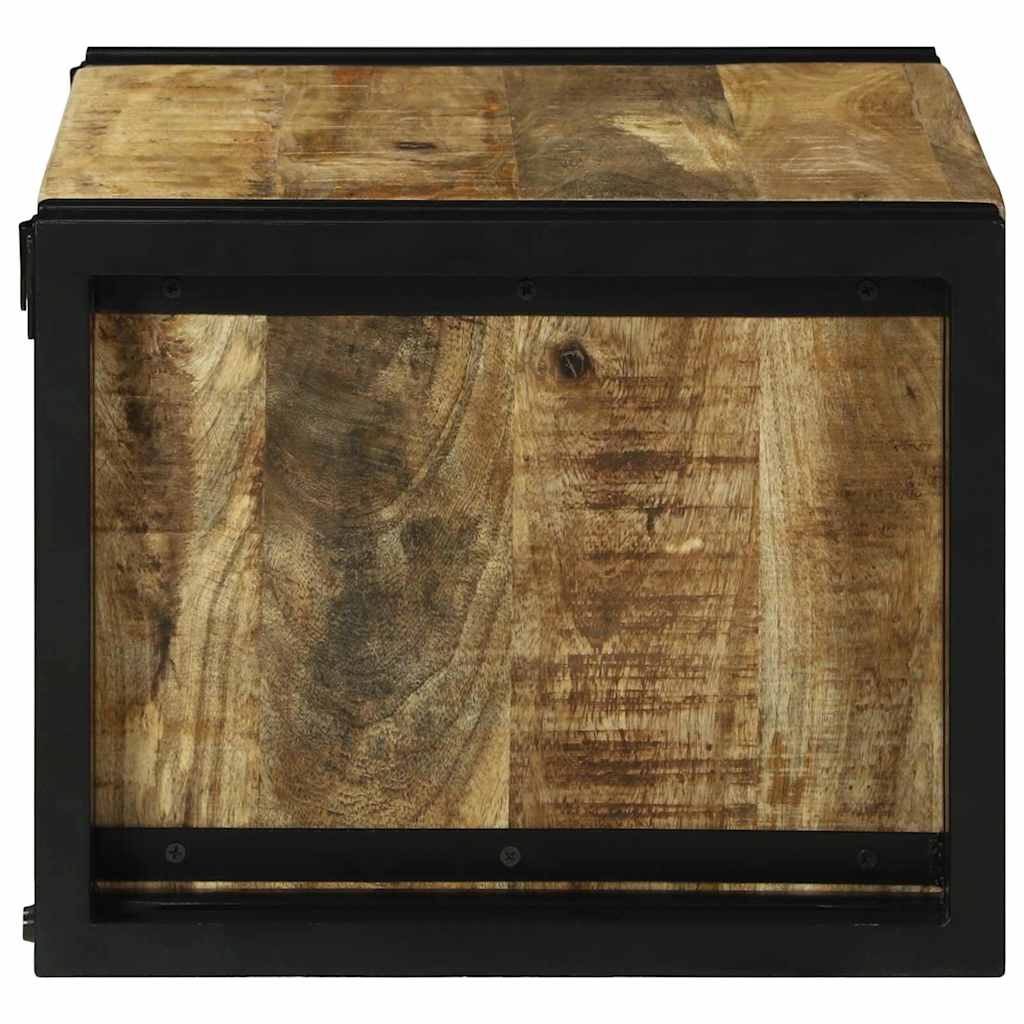Vinställ Brun och svart 46 x 35 x 27.5 cm Massivt Mangoträ