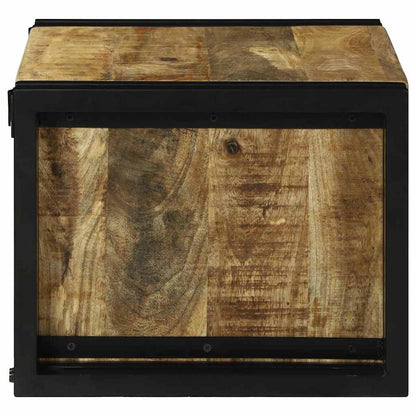 Vinställ Brun och svart 46 x 35 x 27.5 cm Massivt Mangoträ