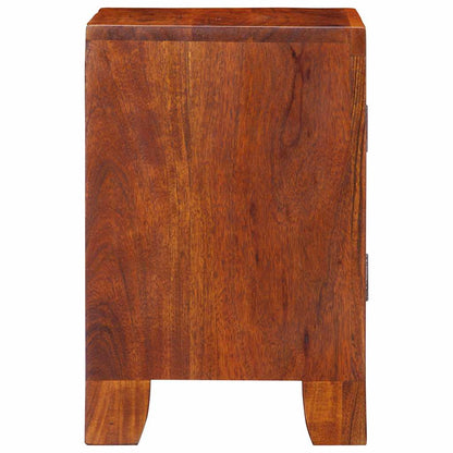 Sängbord 2 st 40x30x45 cm massivt trä akacia