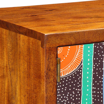 Skoskåp med lagring Brun 90 x 35 x 55 cm Massivt akaciaträ