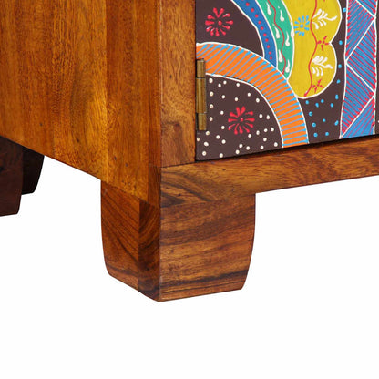 Skoskåp med lagring Brun 90 x 35 x 55 cm Massivt akaciaträ