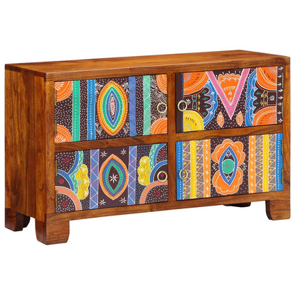 Skoskåp med lagring Brun 90 x 35 x 55 cm Massivt akaciaträ