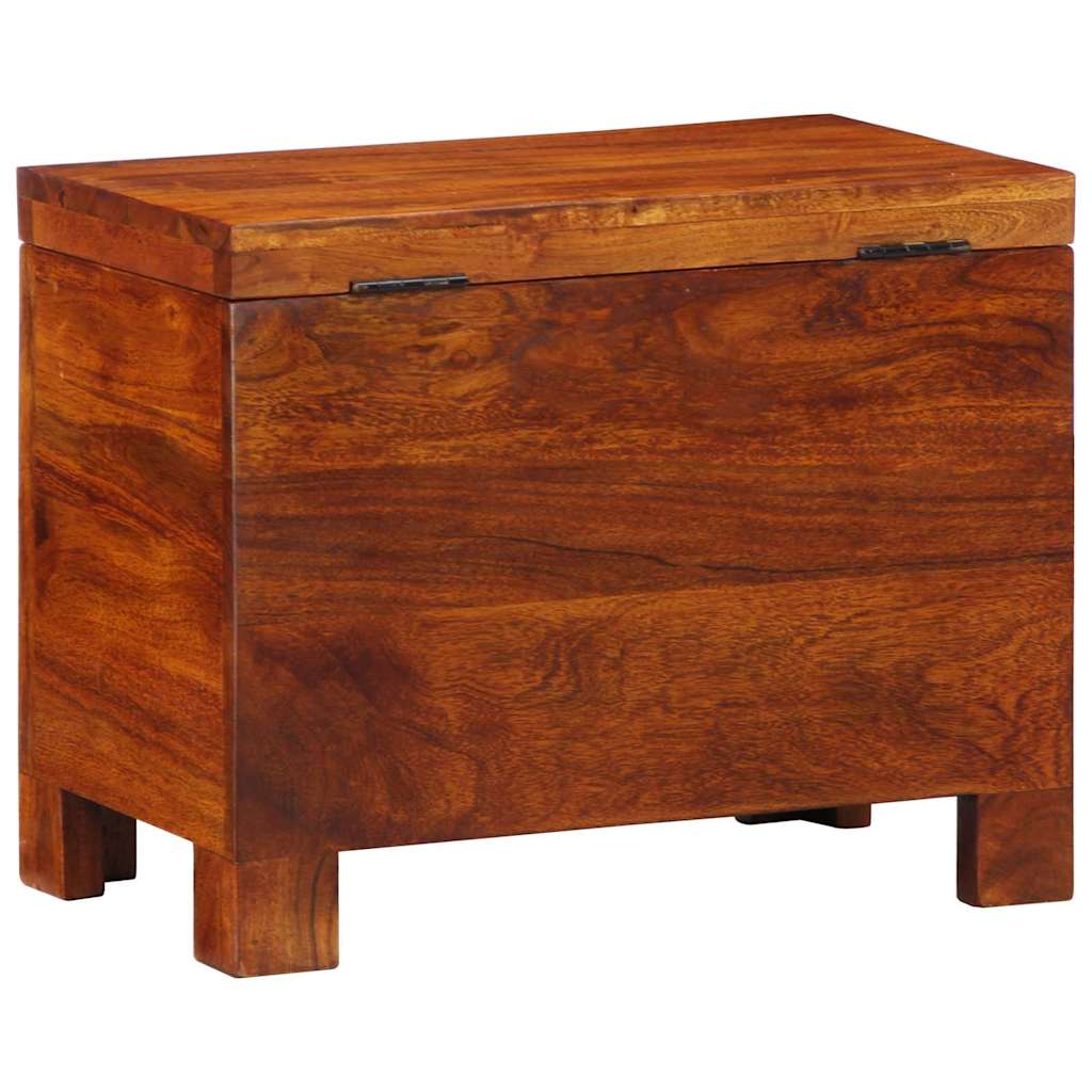 Förvaringskista Flerfärgsdesign 50 x 30 x 40 cm massivt akacia