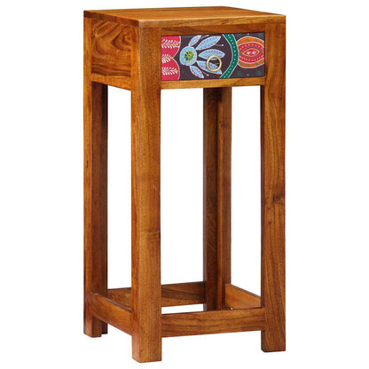 Telefonbänk med låda Brun 35 x 35 x 75 cm Massivt akaciaträ