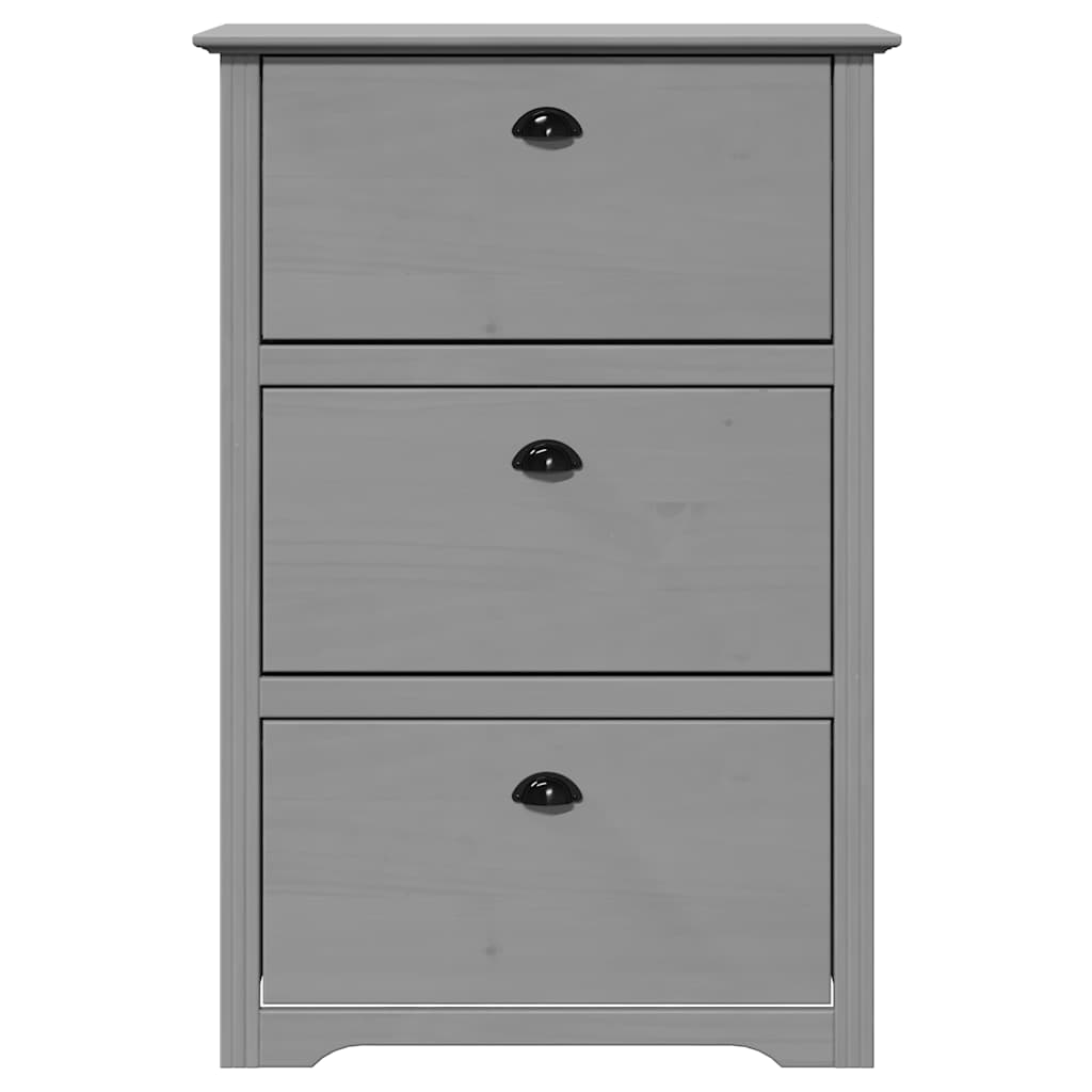 Skoställ Grå Skohylla BODO 80x35x118 cm