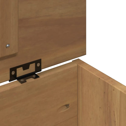 Förvaringsbänk med lock Panama 79x42x46 cm massiv furu