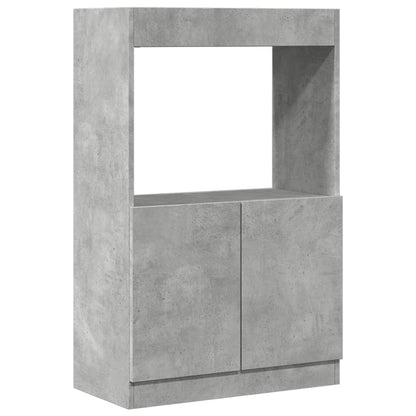 Skåp Betonggrå 63x33x100 cm