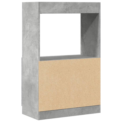 Skåp Betonggrå 63x33x100 cm