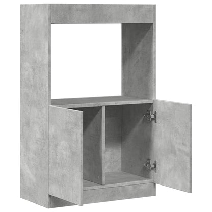 Skåp Betonggrå 63x33x100 cm