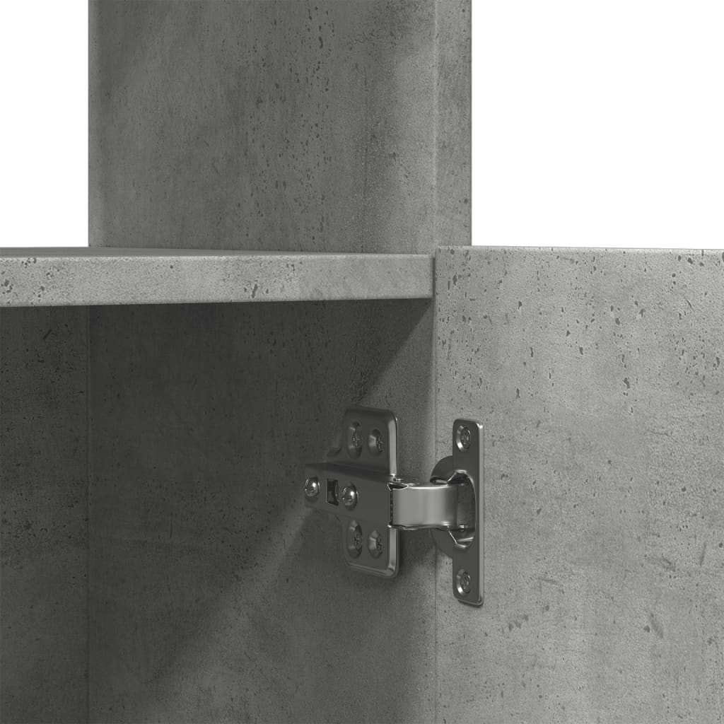 Skåp Betonggrå 63x33x100 cm