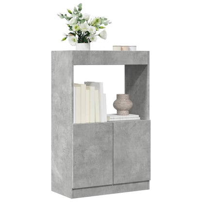 Skåp Betonggrå 63x33x100 cm