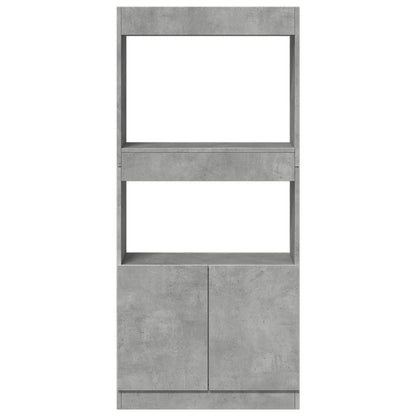 Skåp Betonggrå 63x33x140 cm