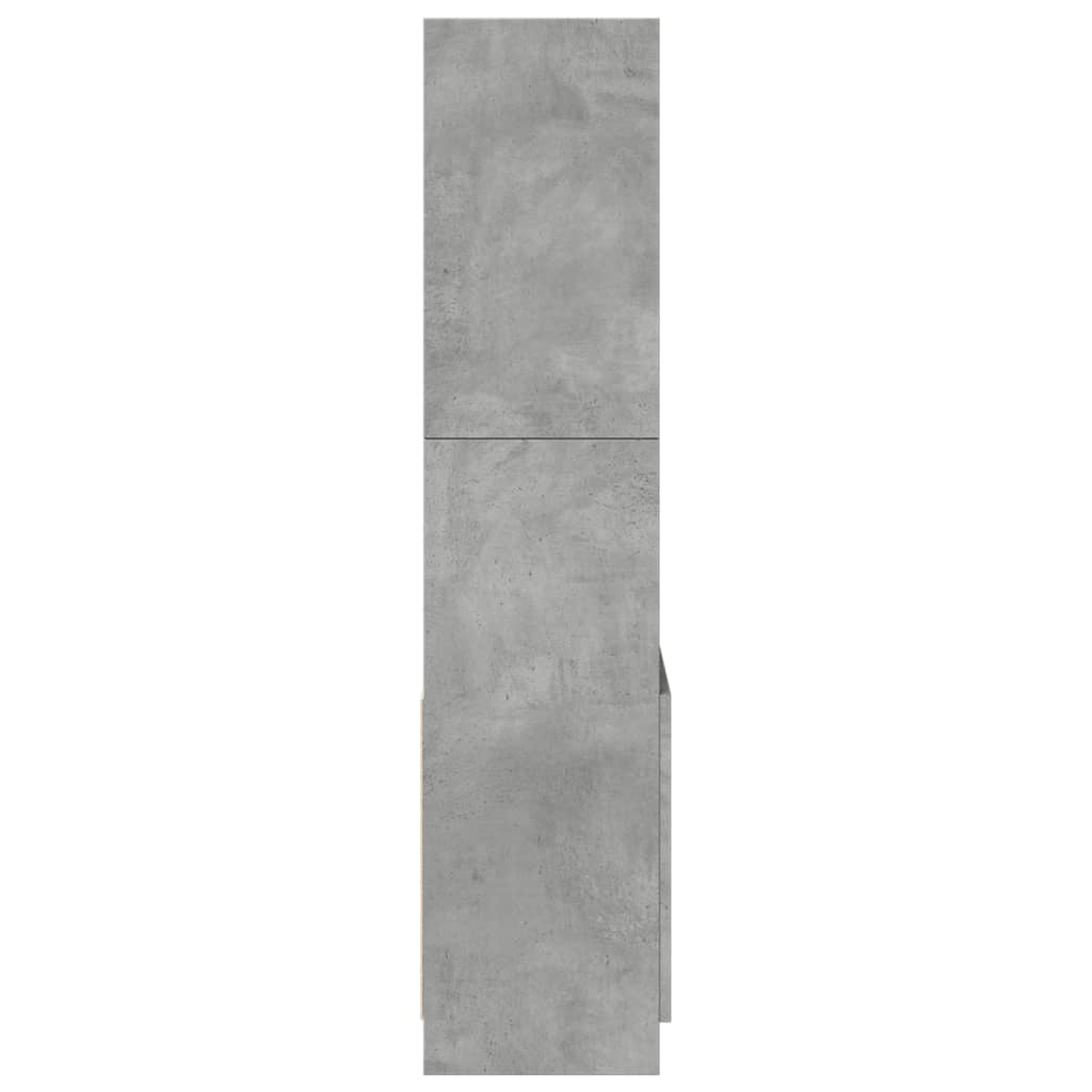 Skåp Betonggrå 63x33x140 cm